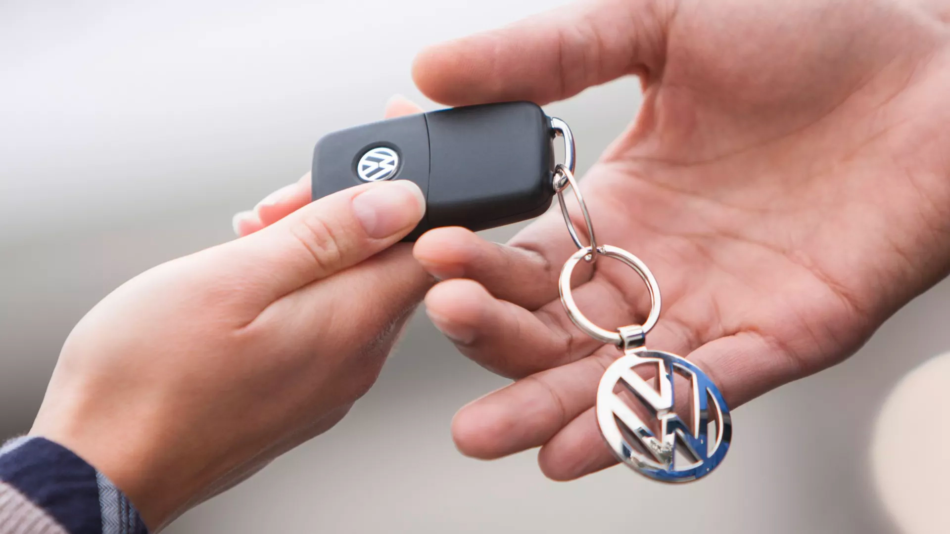 Consegna delle chiavi di un Volkswagen Veicolo Commerciale